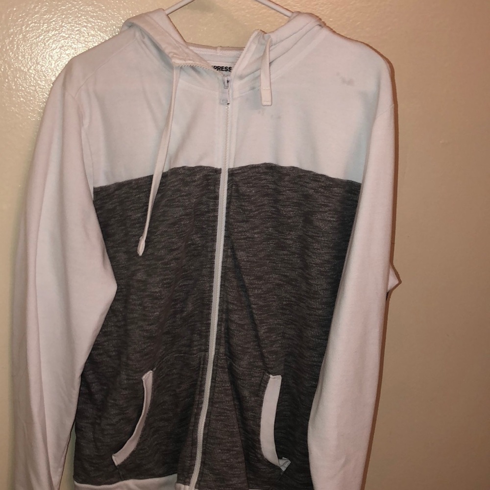 A zip up sweater